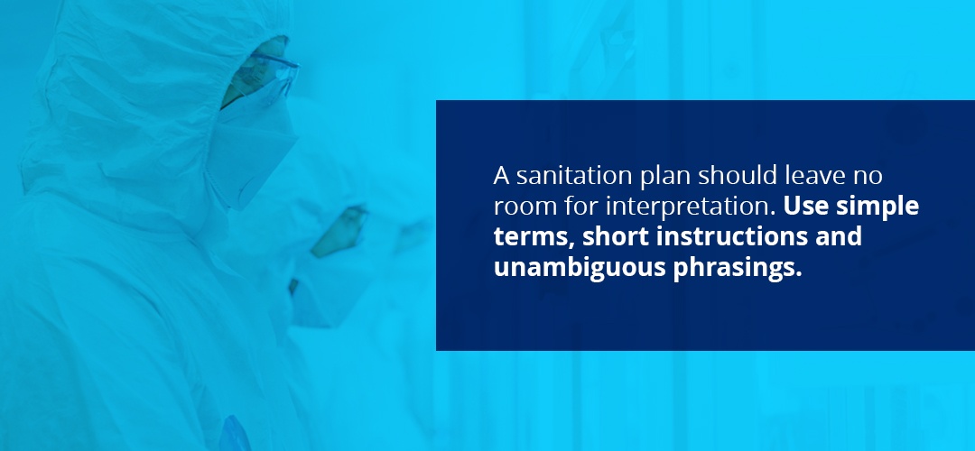 sanitation plan tips
