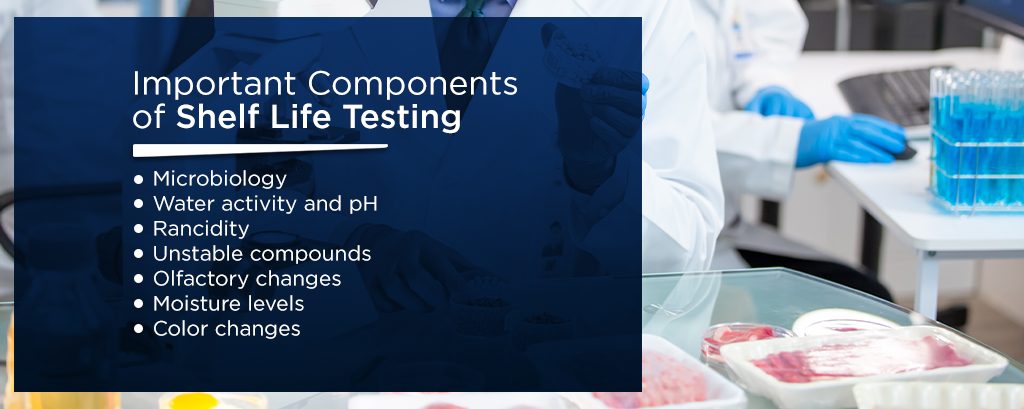 important components of shelf life testing